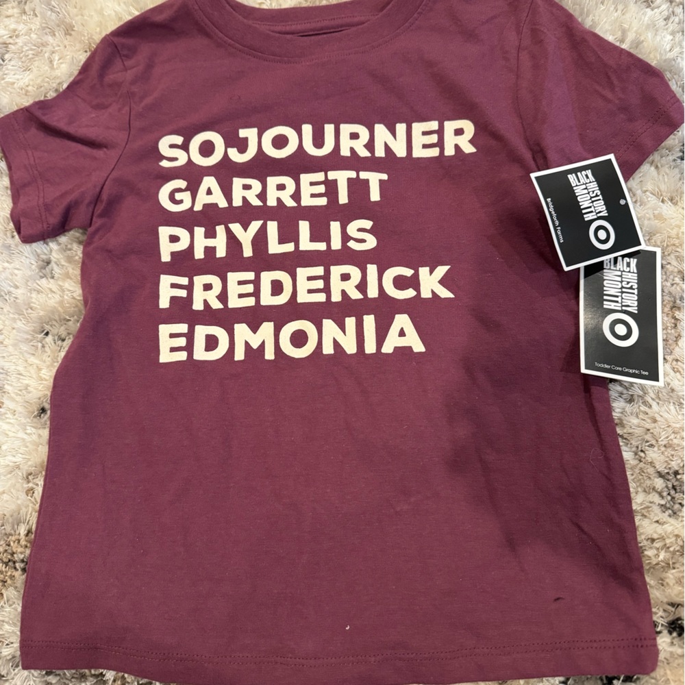 Toddler burgundy Tee Target brand